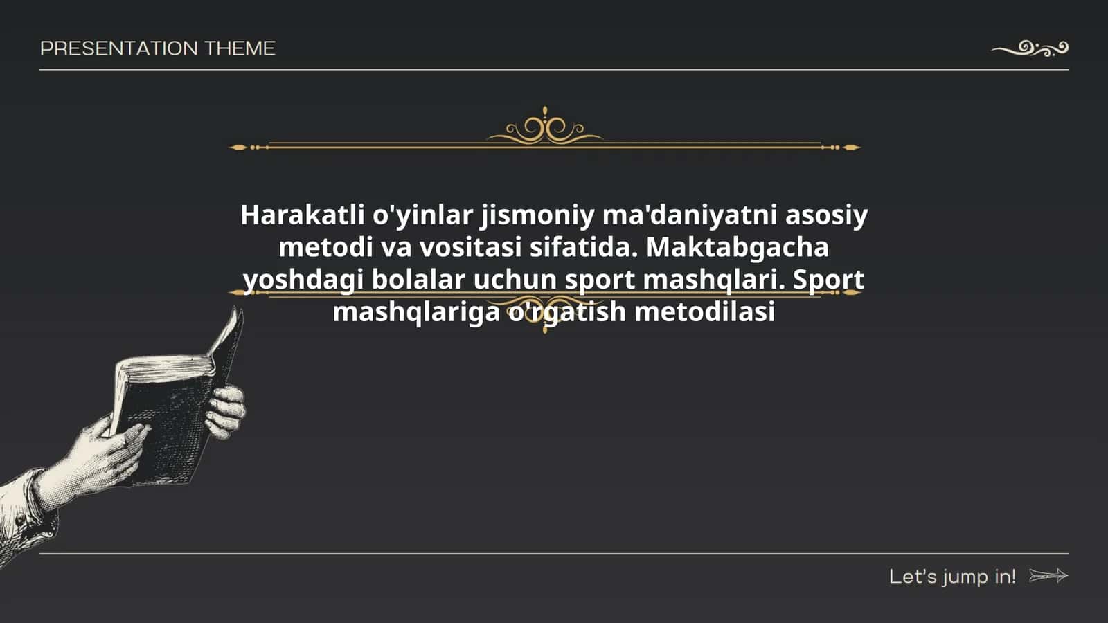 Harakatli o'yinlar jismoniy ma'daniyatni asosiy metodi 1