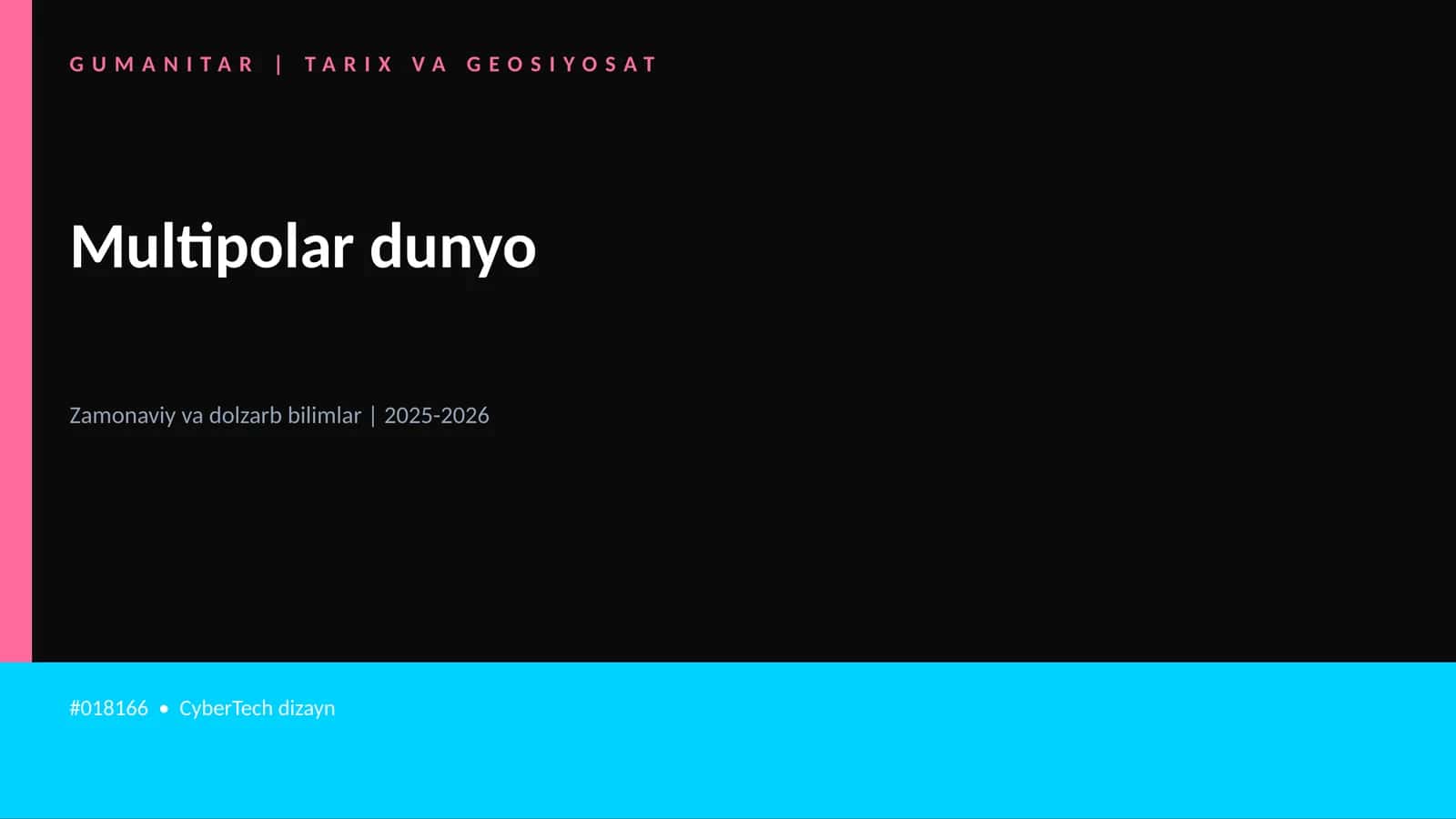 Multipolar dunyo 1