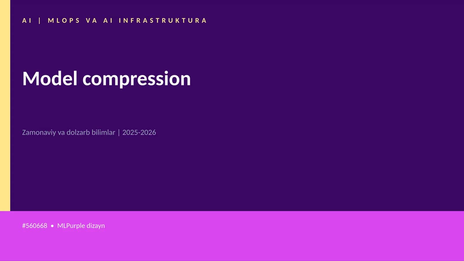 Model compression 1