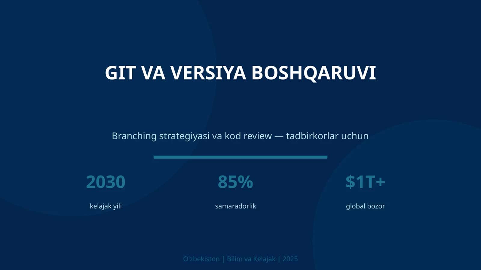 Git va versiya boshqaruv 1