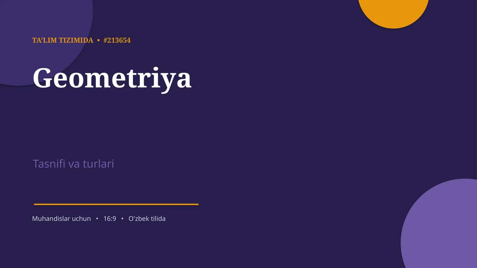 Geometriya 1