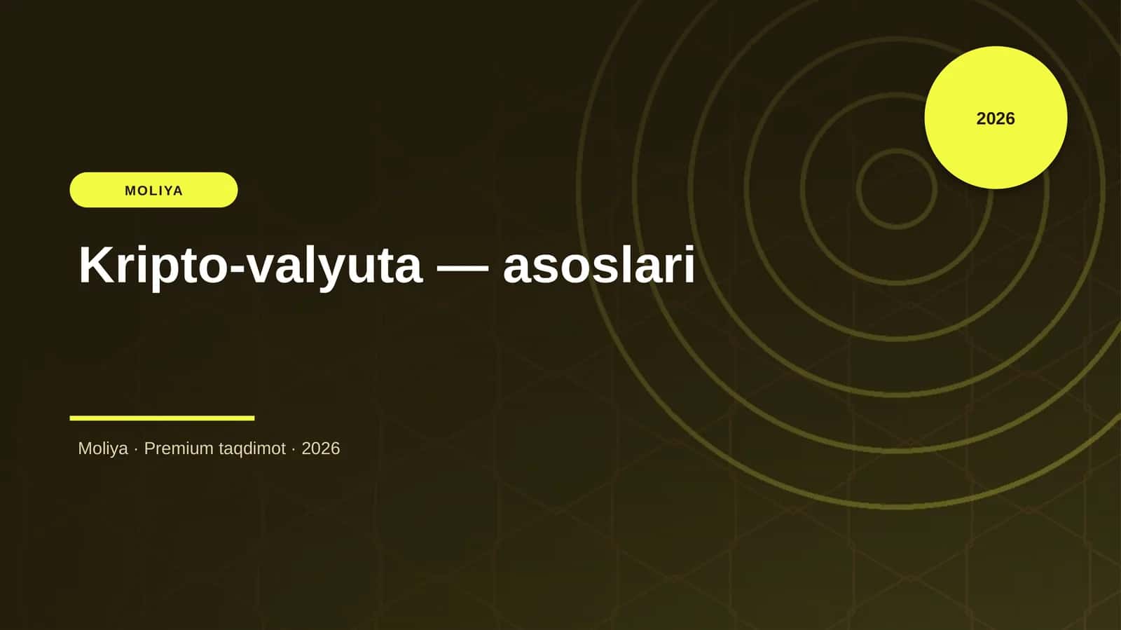 Kripto-valyuta — asoslari 1