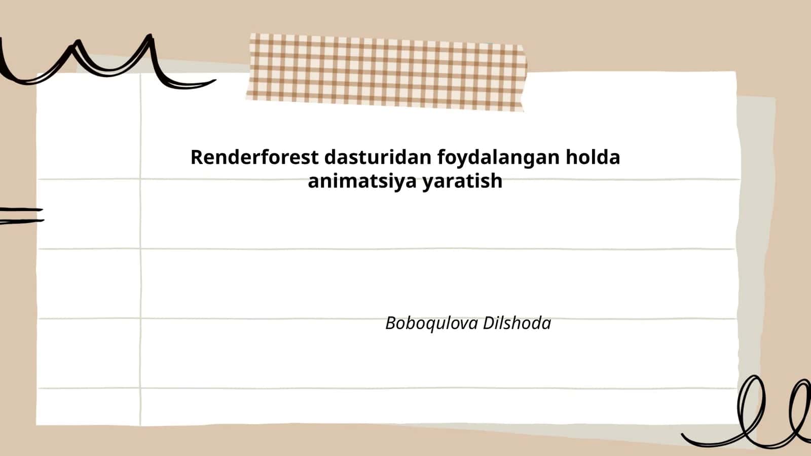 Renderforest dasturi 1