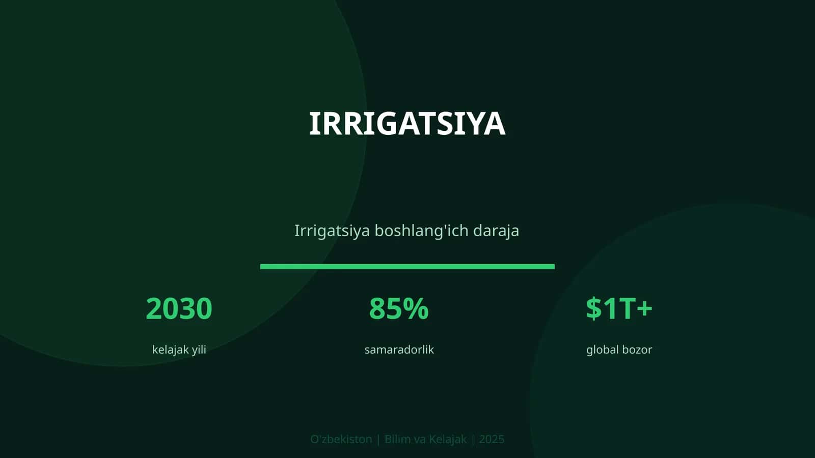 Irrigatsiya 1