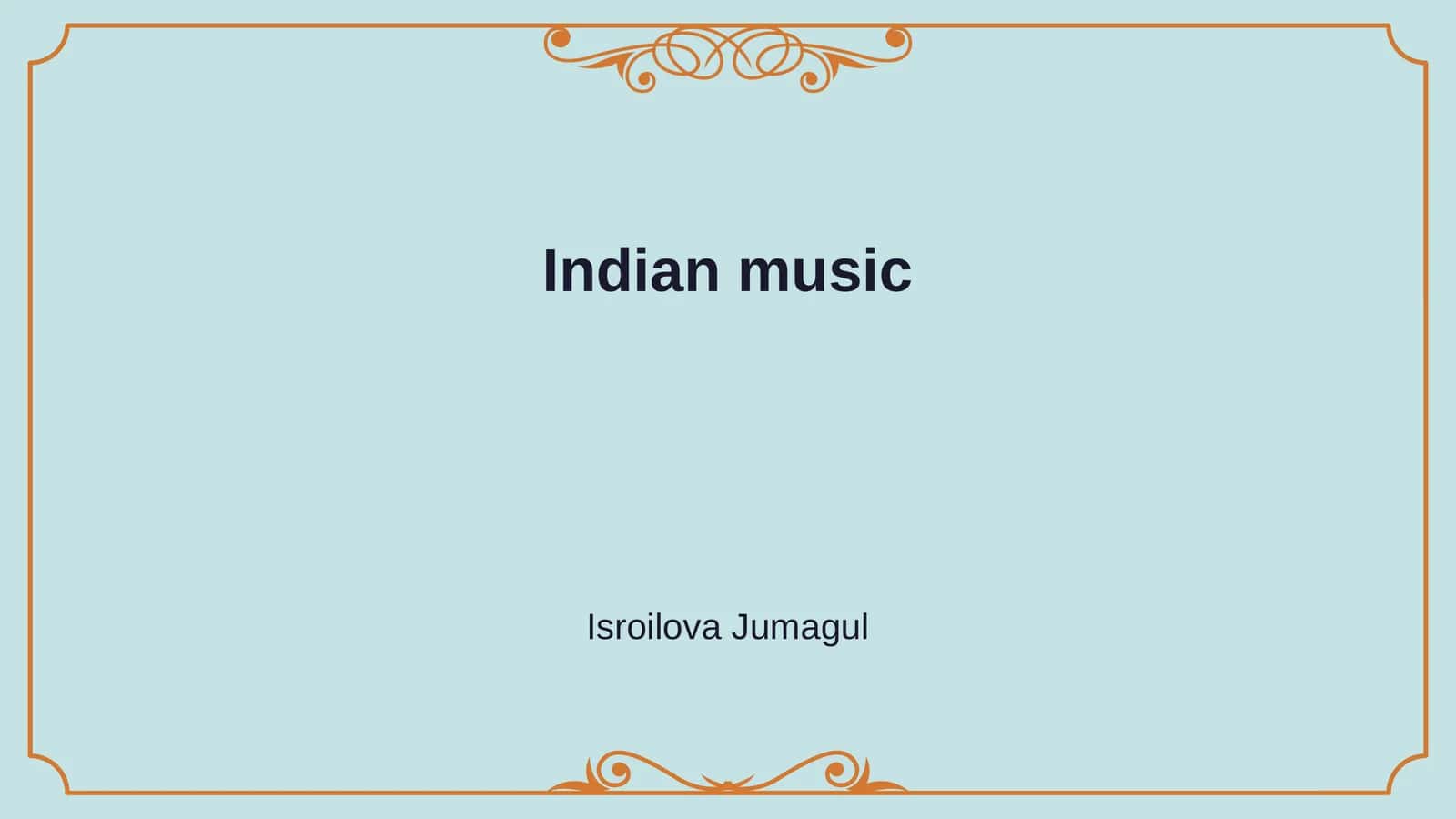 Indian music 1