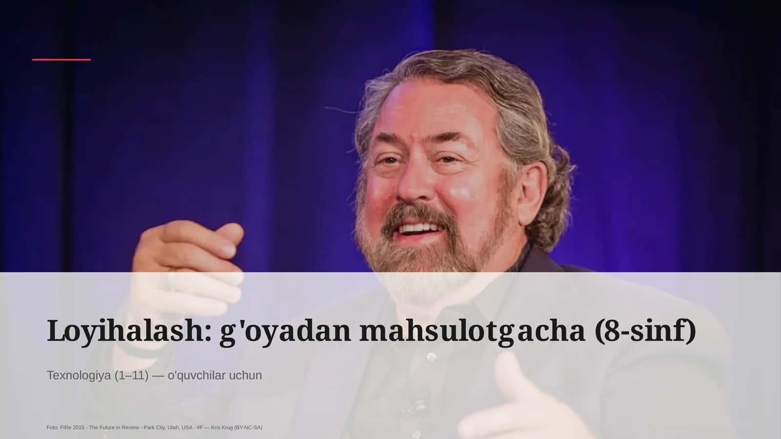 Loyihalash: g'oyadan mahsulotgacha (8-sinf) 1