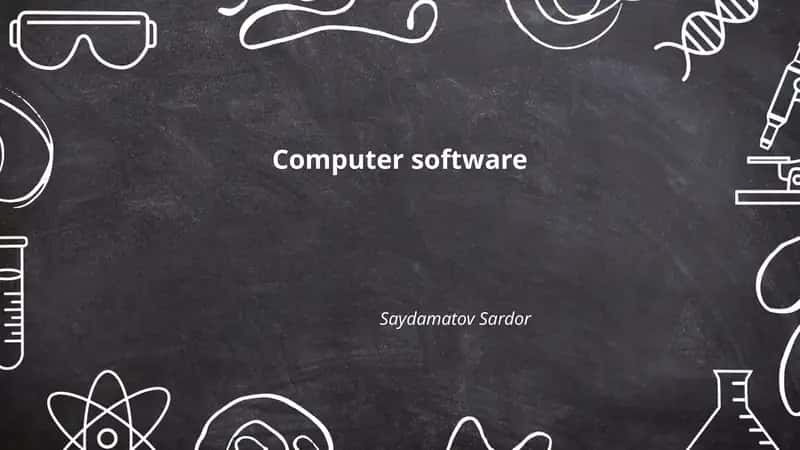 Computer software 1