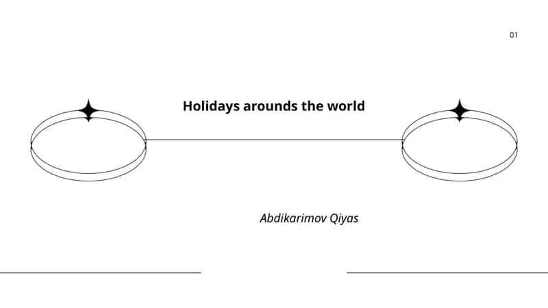 Holidays arounds the world 1