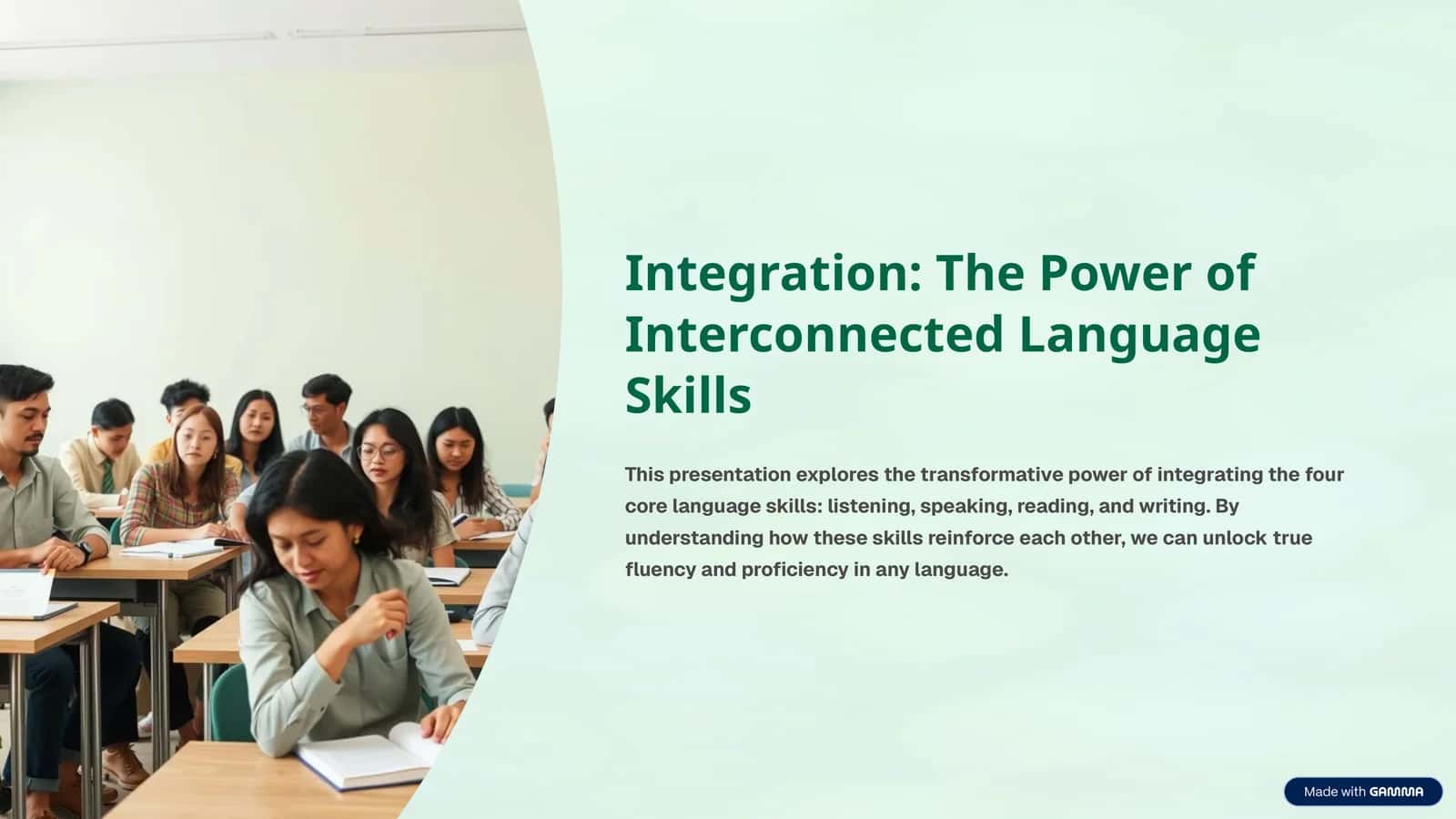 Why Integrate? Unlocking Fluency & Proficiency 1