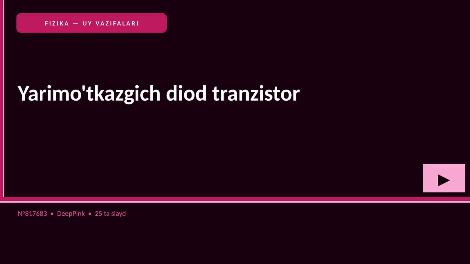 Yarimo'tkazgich diod tranzistor 1