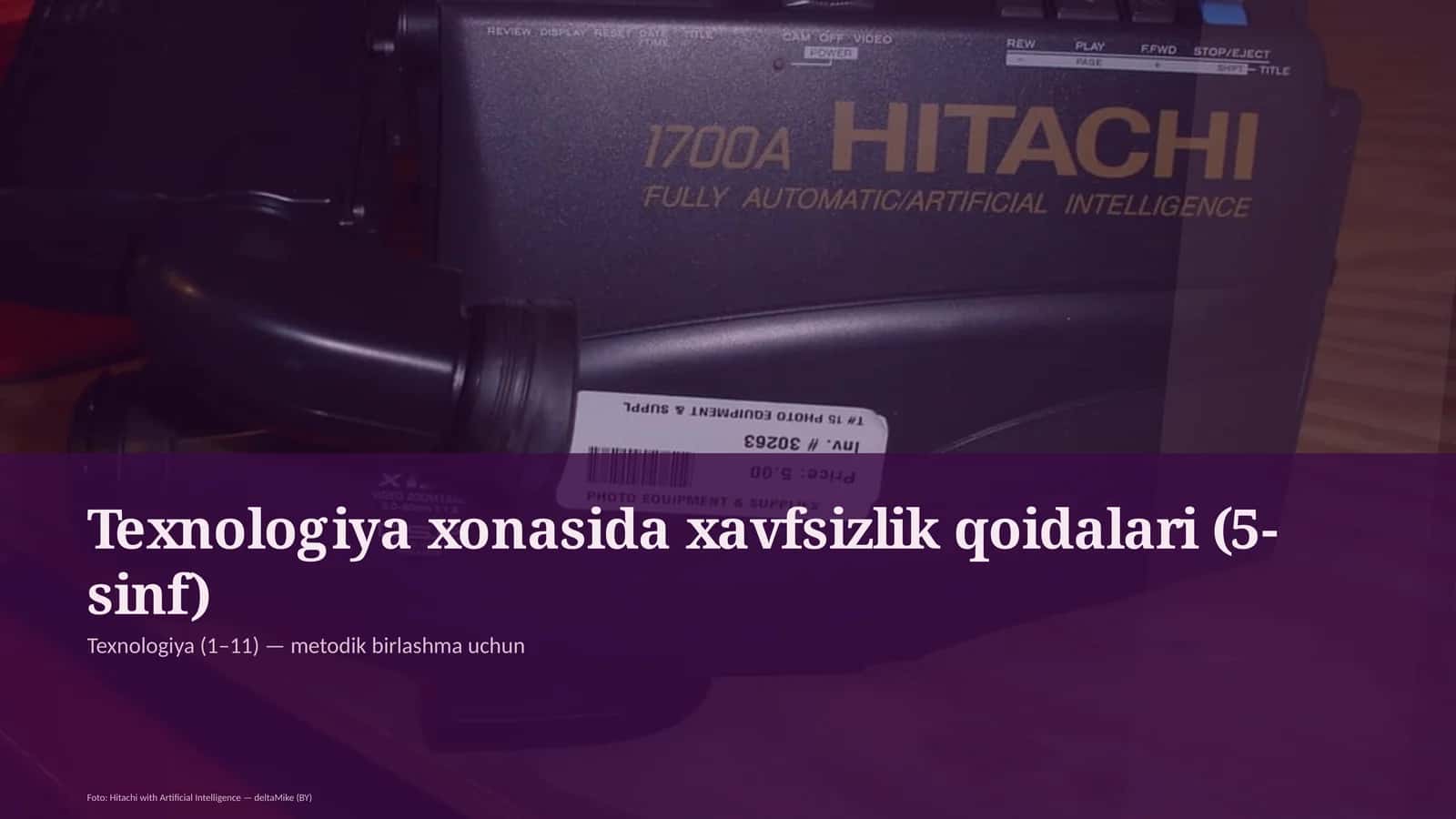 Texnologiya xonasida xavfsizlik qoidalari (5-sinf) 1