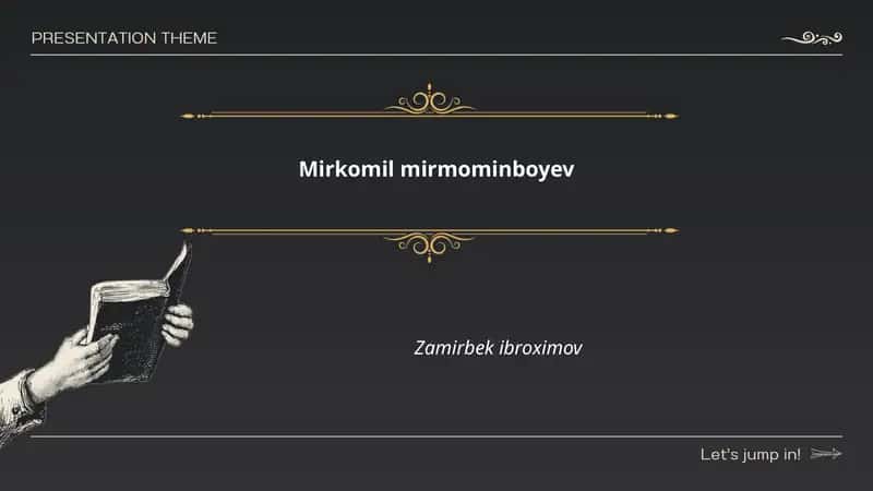 Mirkomil Mirmominboyevning hayoti va oilaviy kelib chiqishi 1
