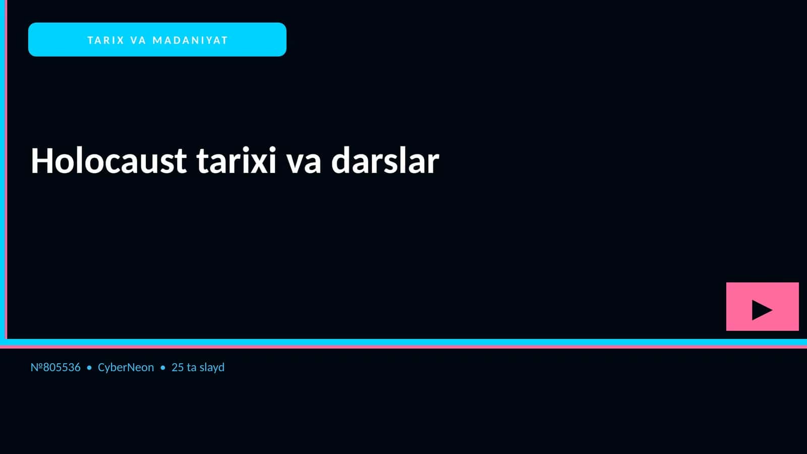 Holocaust tarixi va darslar 1