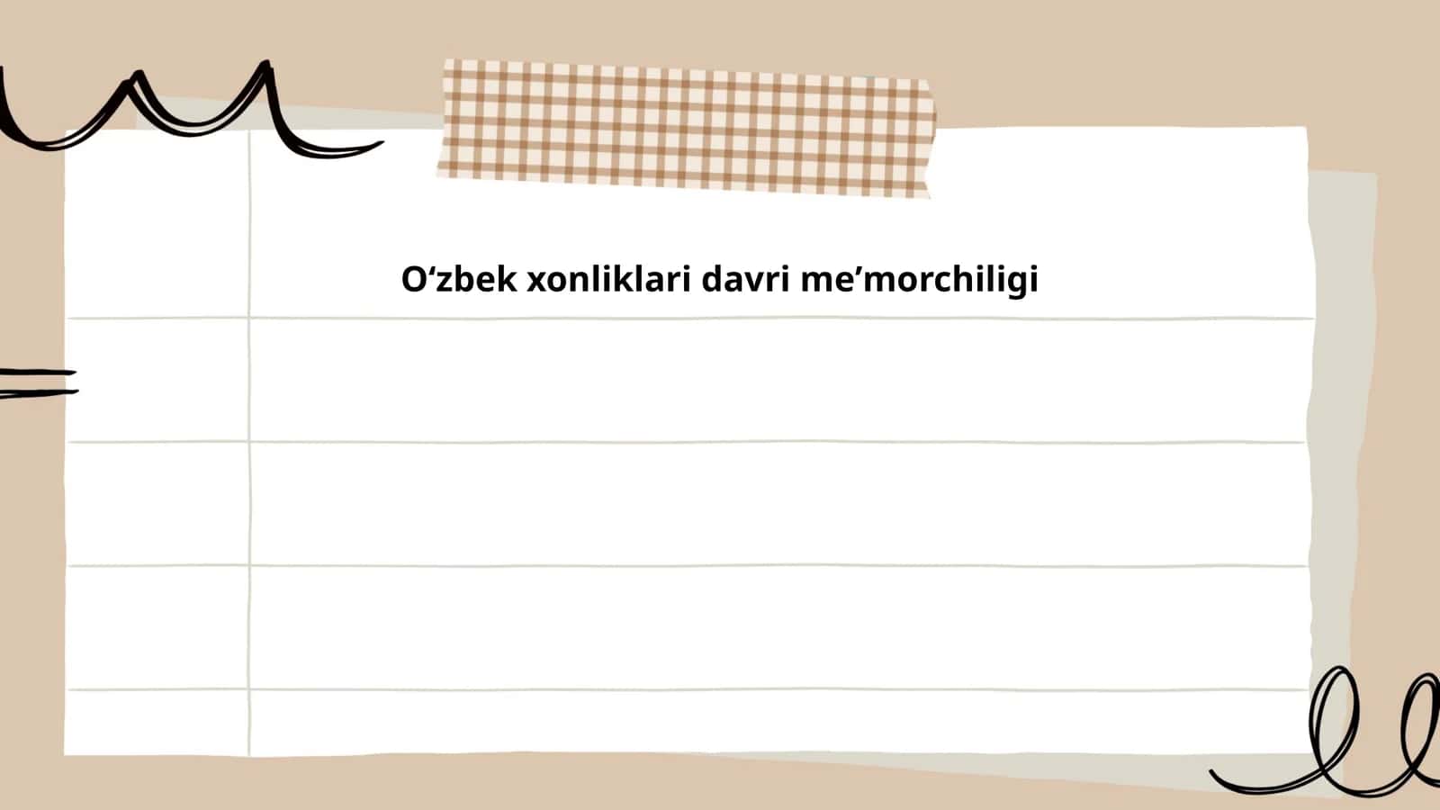 Oʻzbek xonliklari davri meʼmorchiligi 1