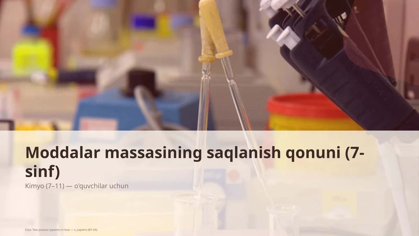 Moddalar massasining saqlanish qonuni (7-sinf) 1