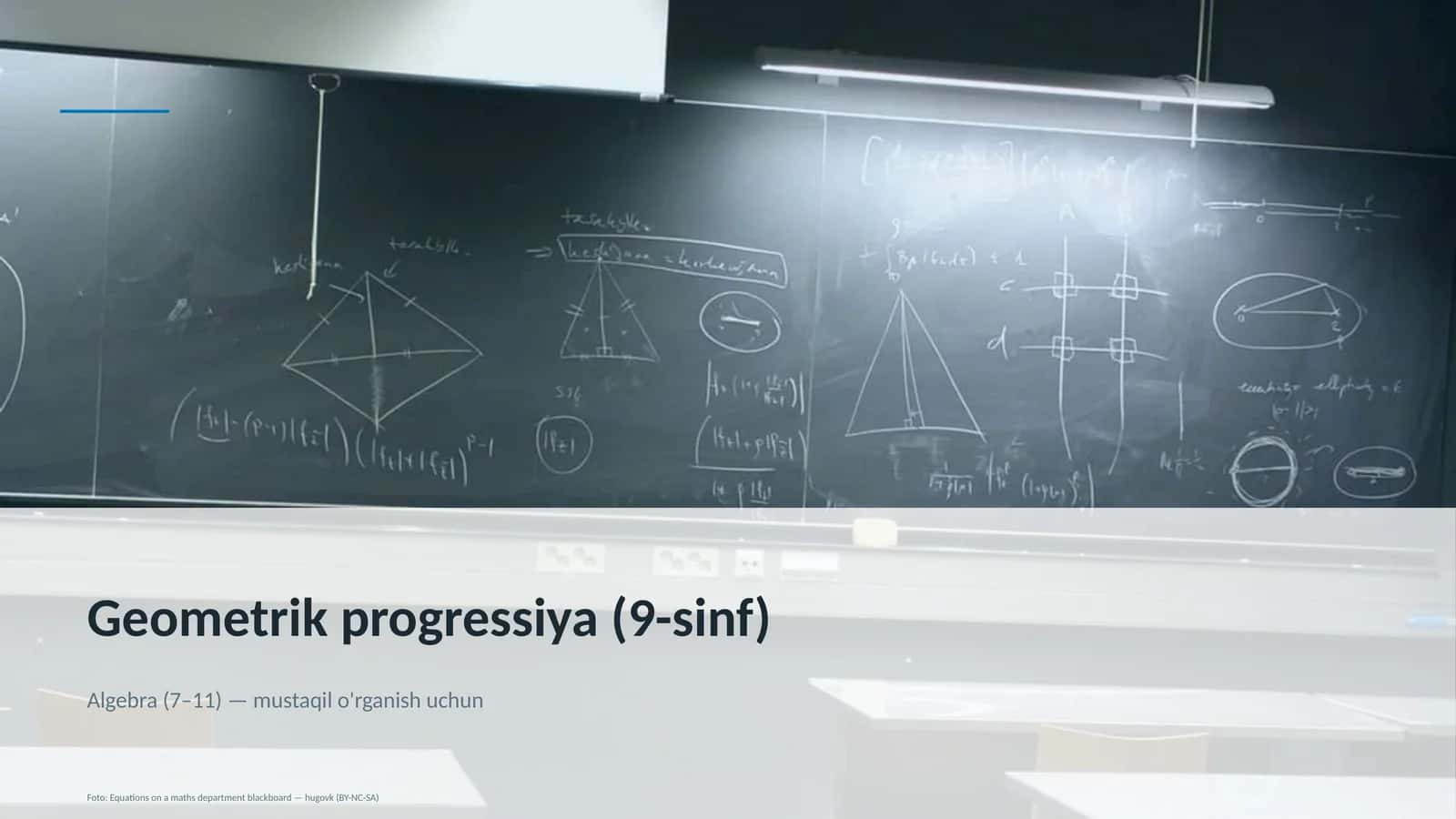 Geometrik progressiya (9-sinf) 1