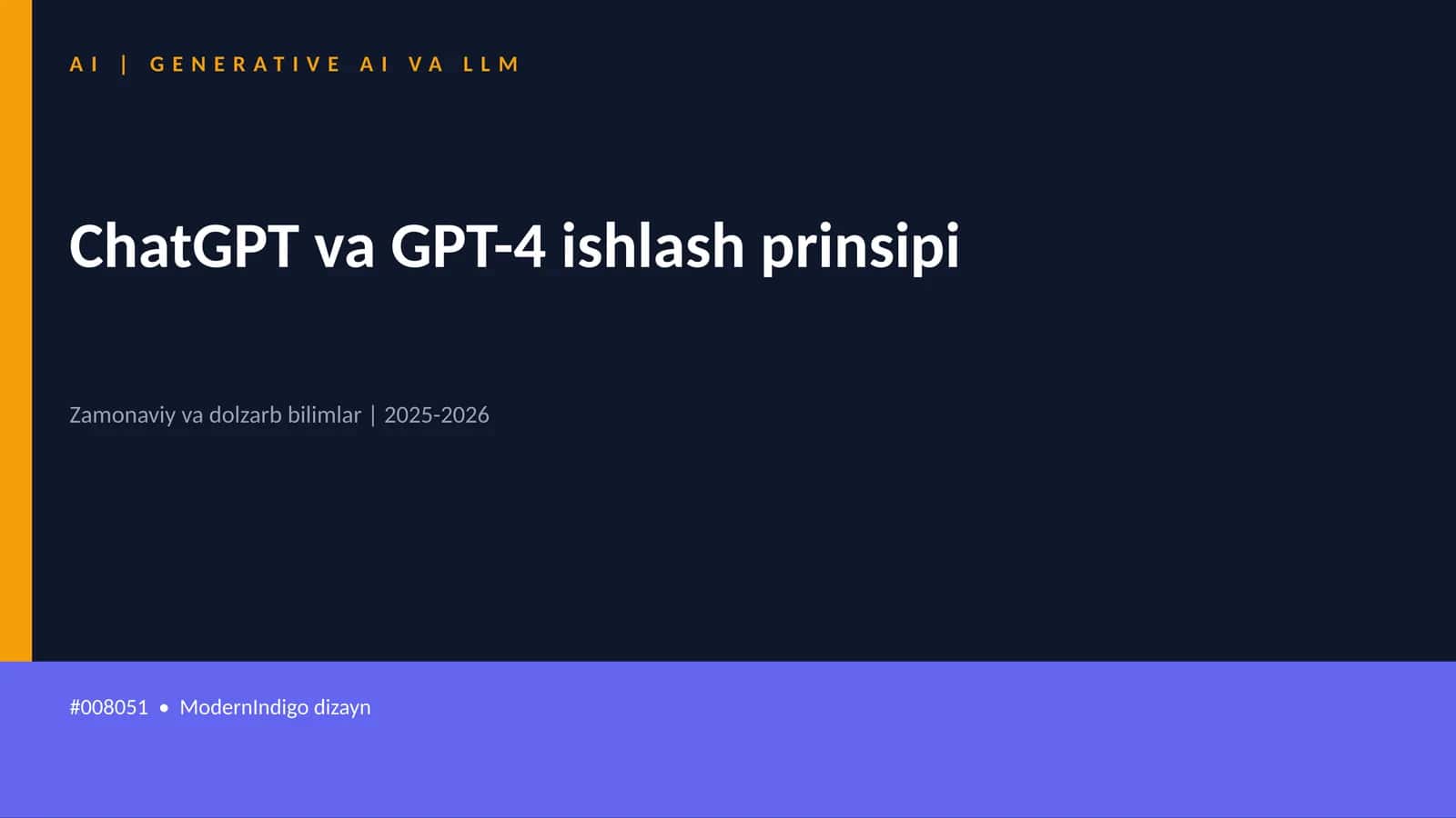 AI | GENERATIVE AI VA LLM 1