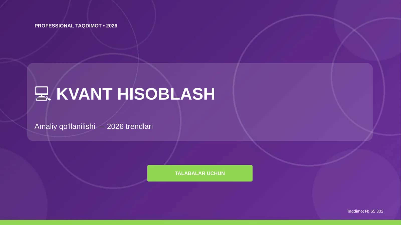 KVANT HISOBLASH 1