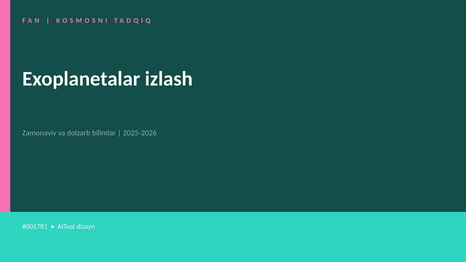 Exoplanetalar izlash 1