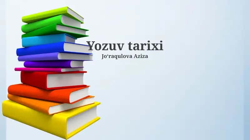 Yozuv tarixi 1