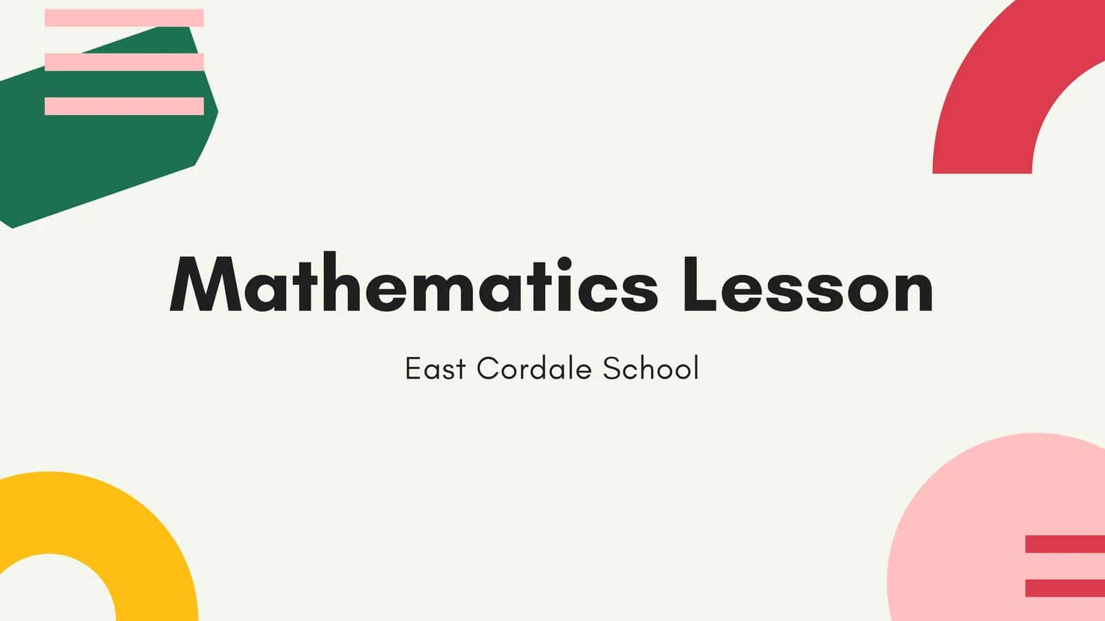 MATHEMATICS CLASS 1