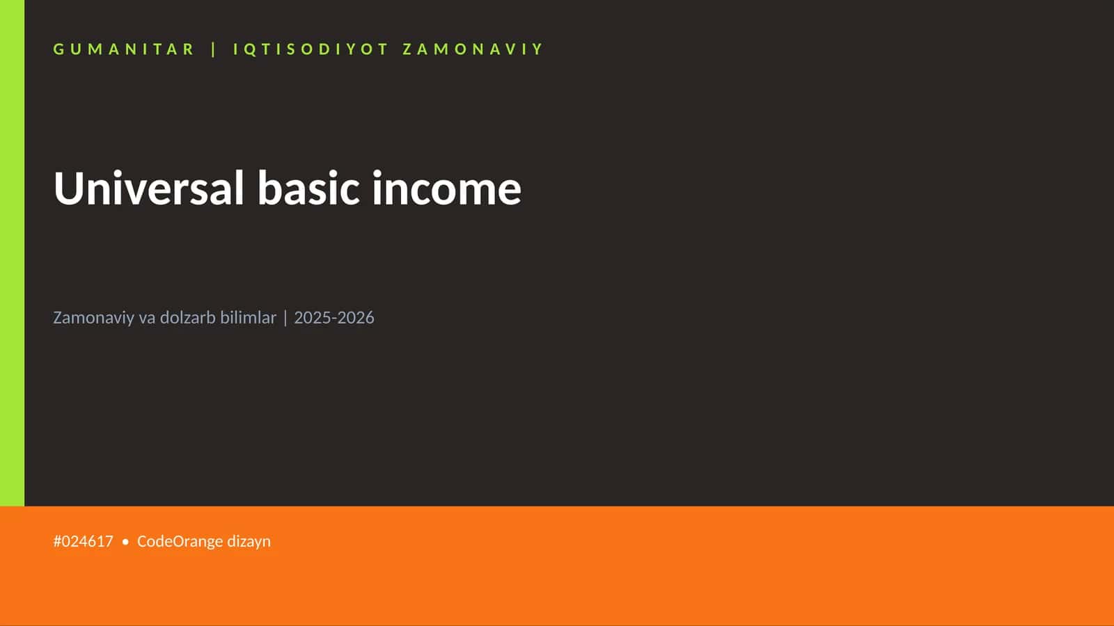 Universal basic income 1