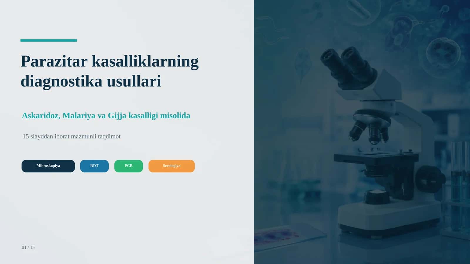 Tibbiy biologiya fanidan taqdimot 1