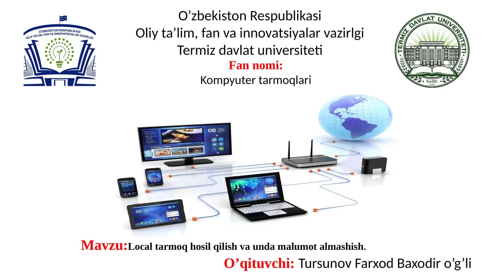 Localtarmoqhosilqilishvaundamalumotalmashish 1