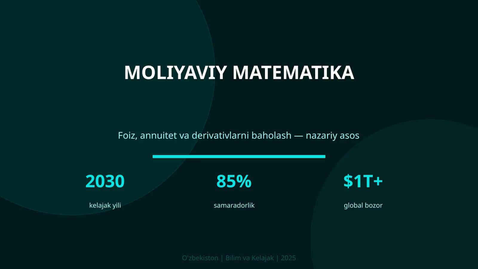 MOLIYAVIY MATEMATIKA 1