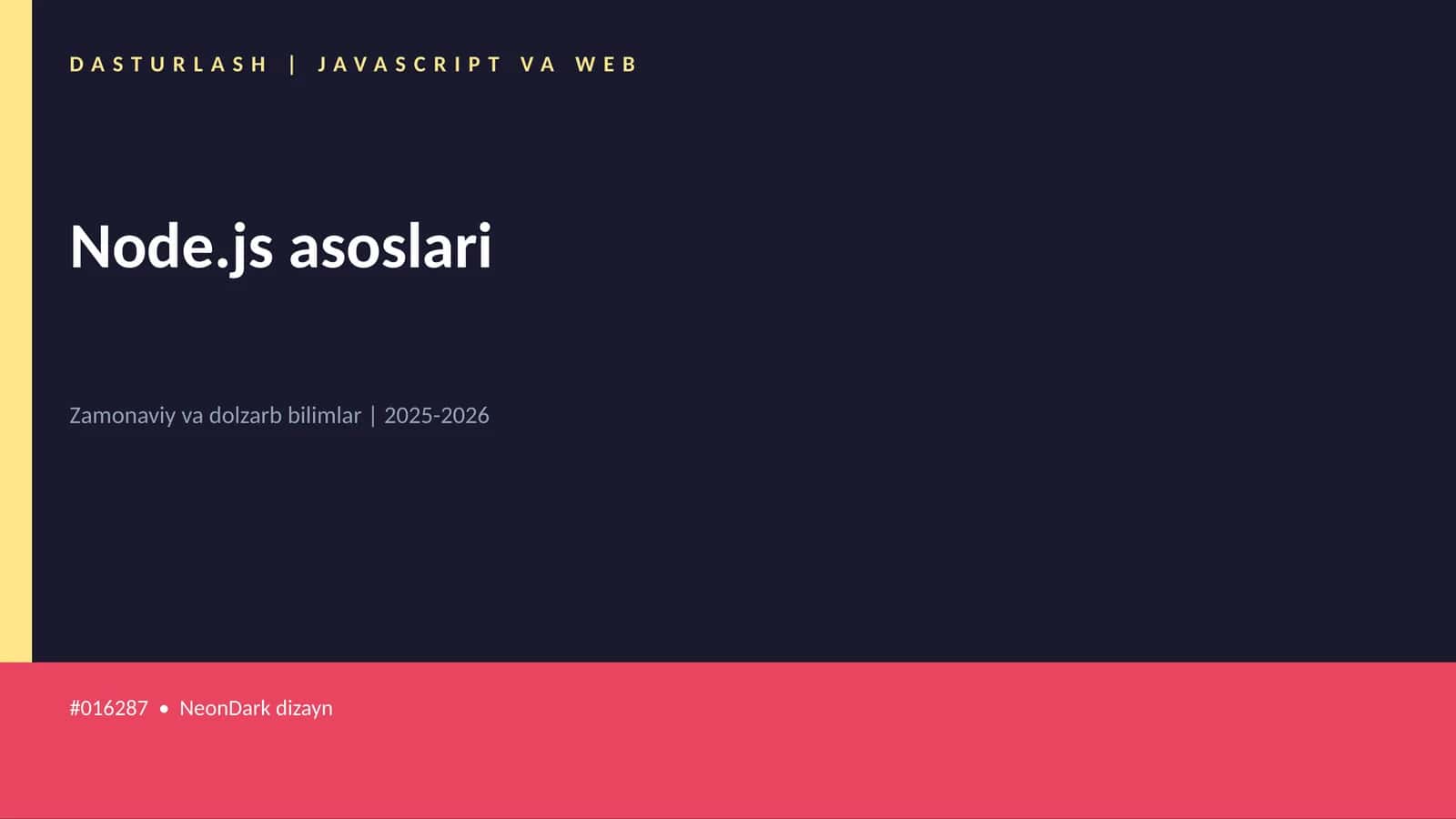 Node.js asoslari 1