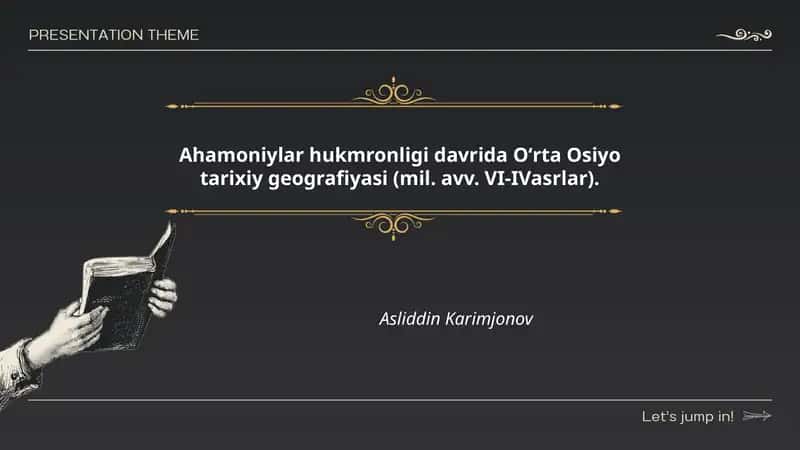 О‘rta Osiyo tarixiy geografiyasi 1