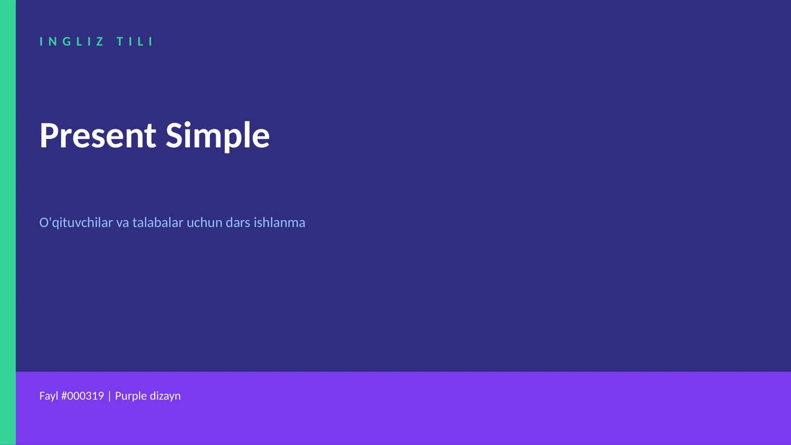 Present Simple 1