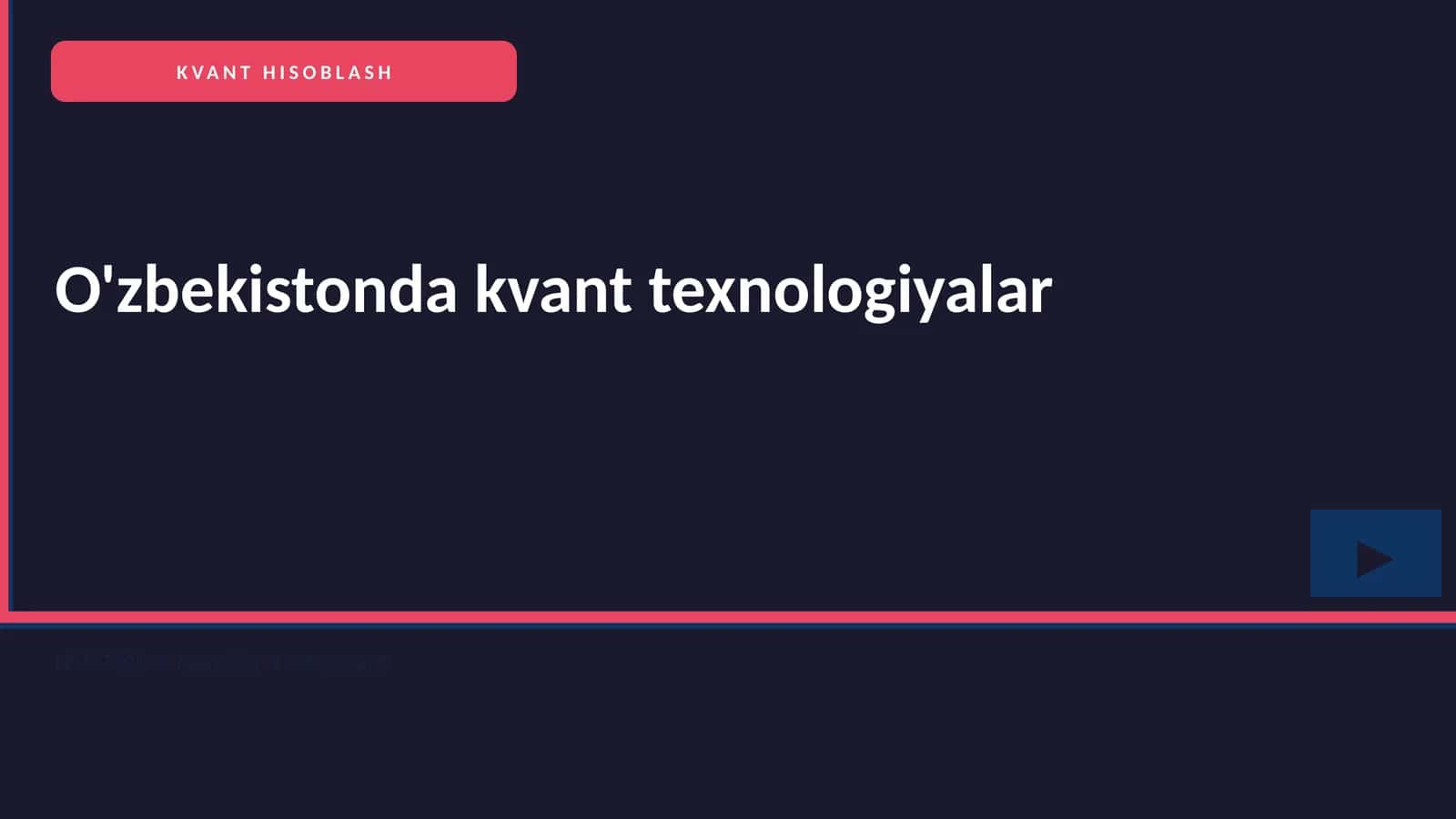 KVANT HISOBLASH 1