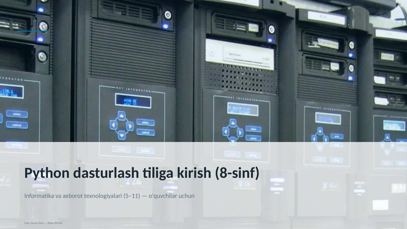 Python dasturlash tiliga kirish (8-sinf) 1