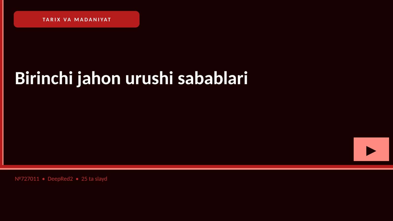 TARIX VA MADANIYAT 1