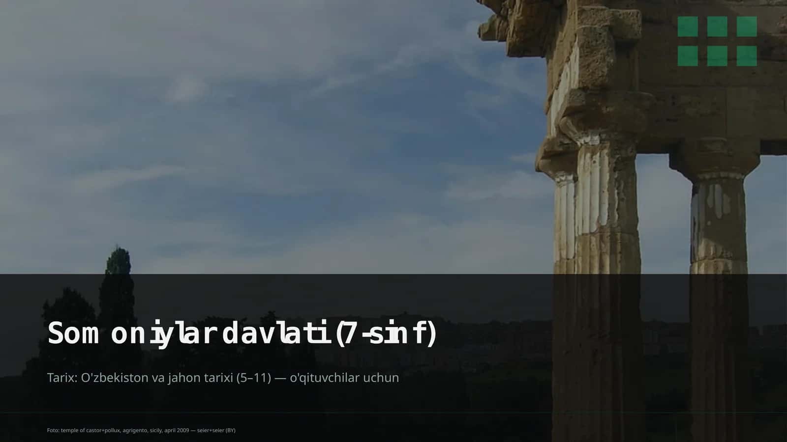 Somoniylar davlati (7-sinf) 1