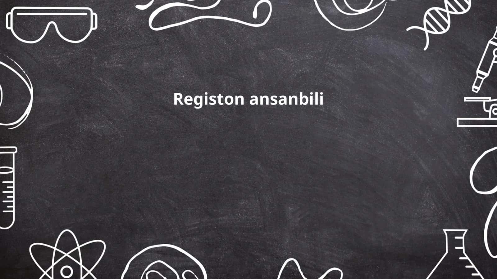 Registon ansanbili 1