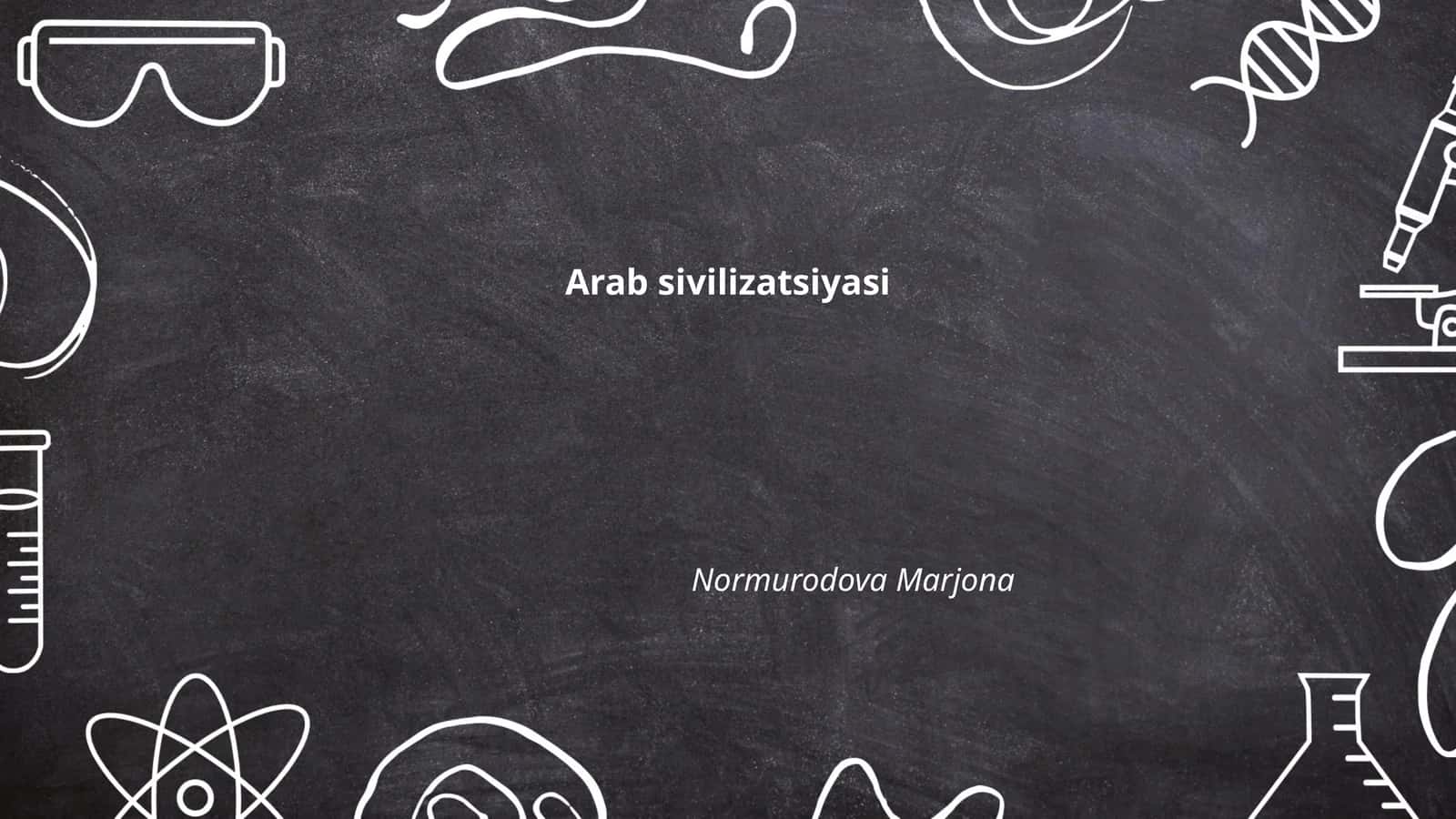 Arab sivilizatsiyasi 1