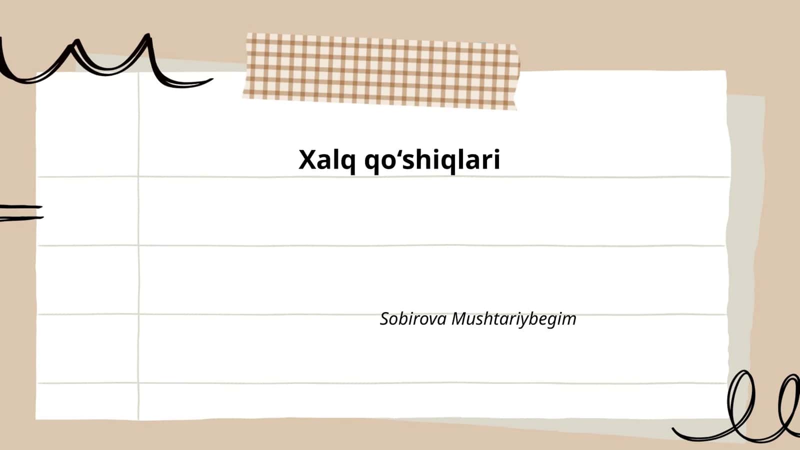 Xalq qo‘shiqlari 1