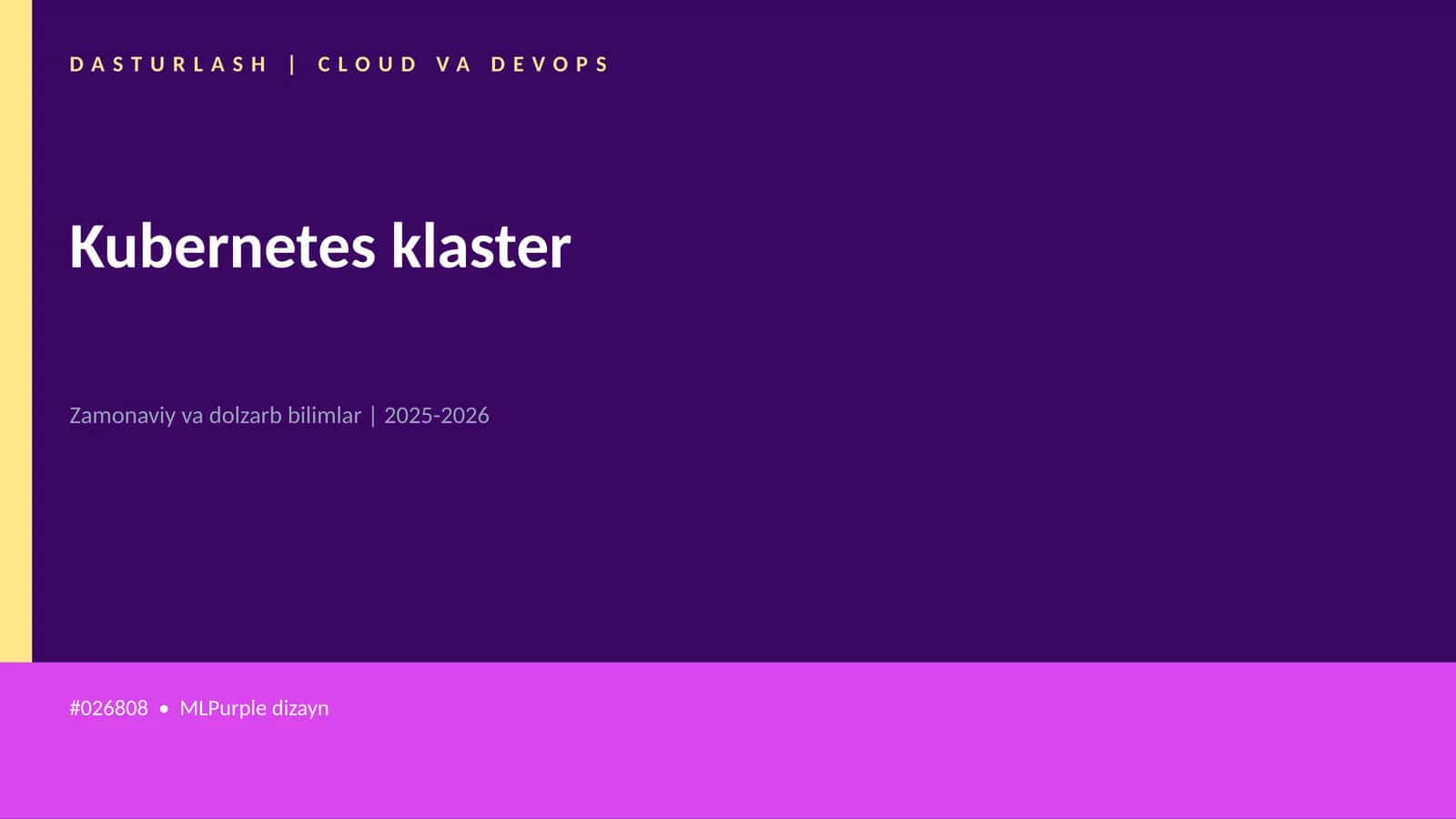 Kubernetes klaster 1
