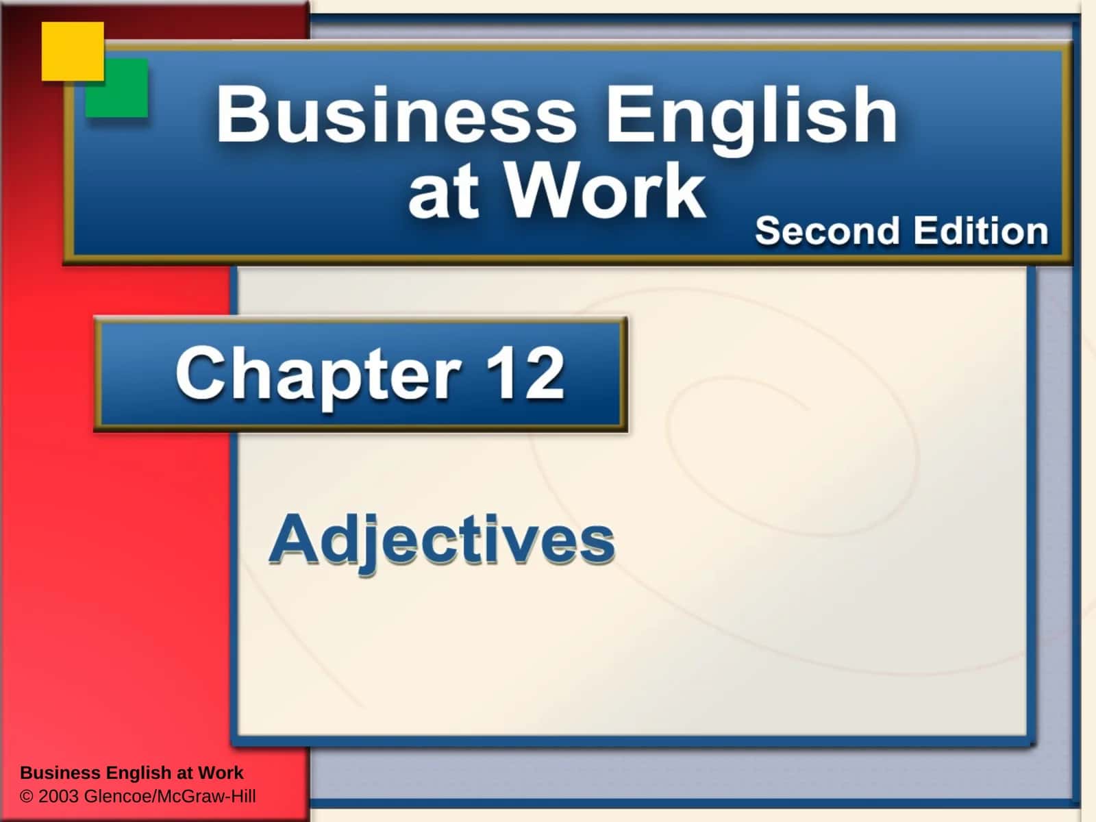 Adjective 1