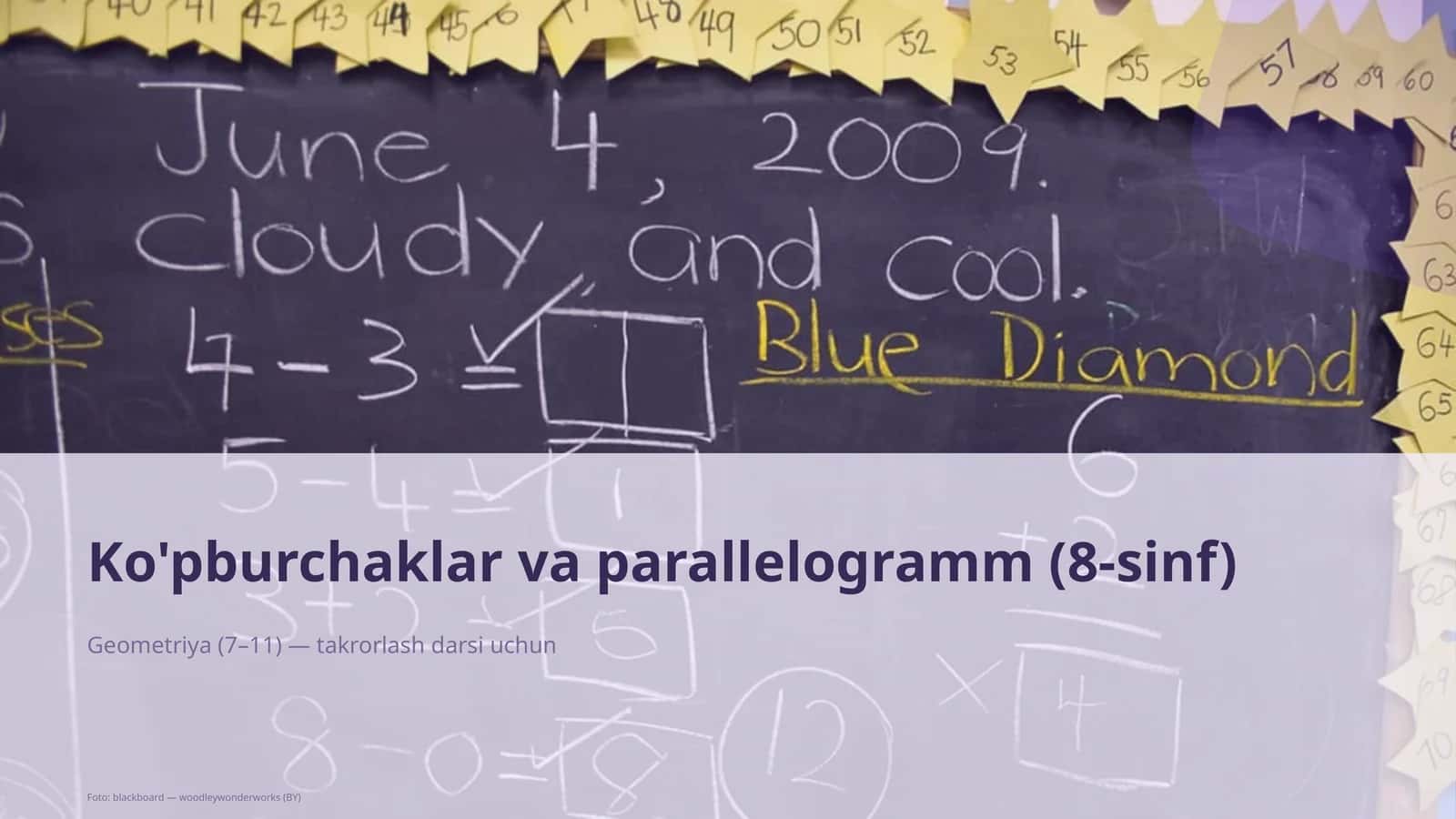 Ko'pburchaklar va parallelogramm (8-sinf) 1