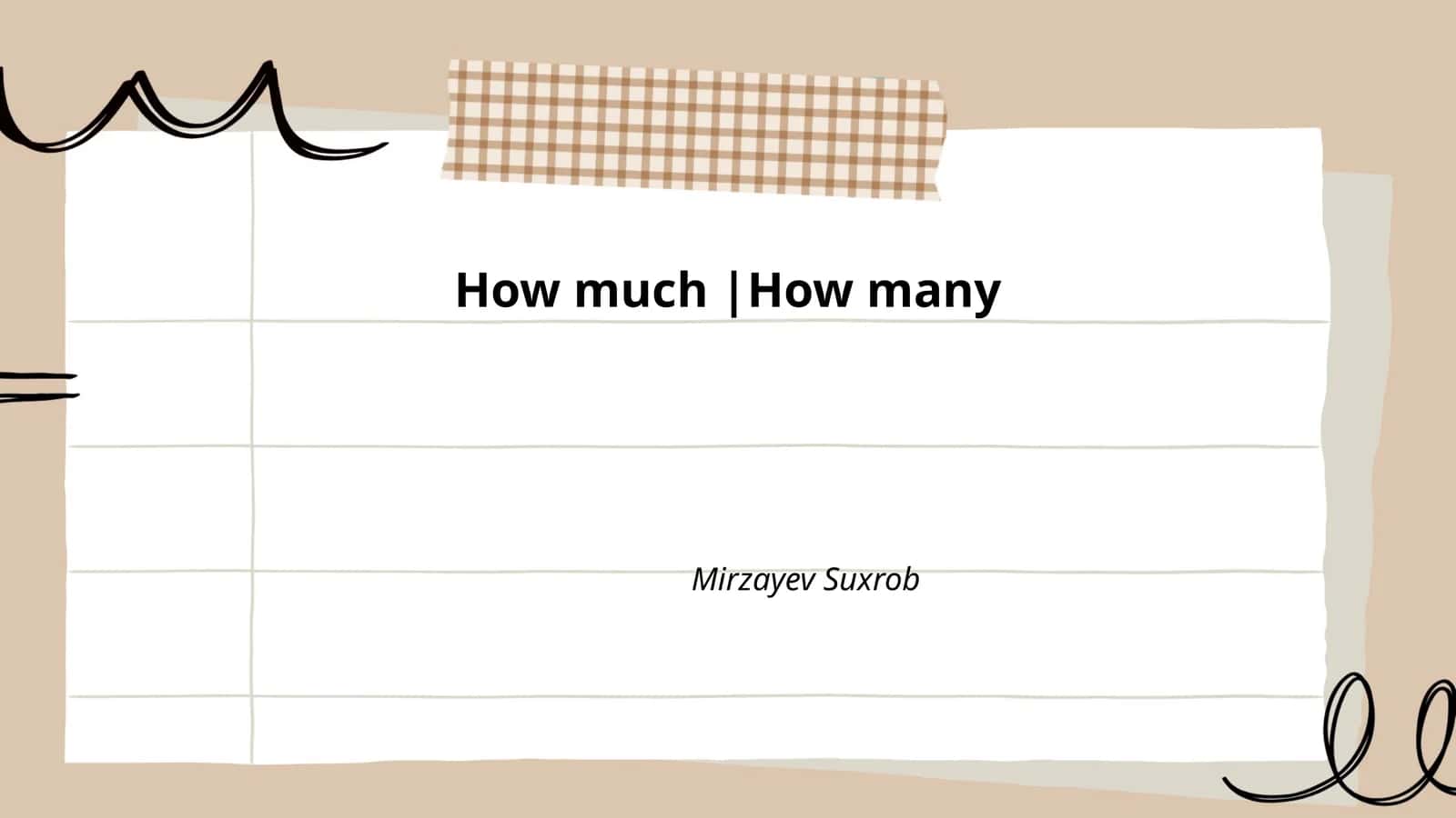 Plan: How much vs how many 1