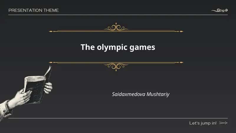 The Olympic Games 1