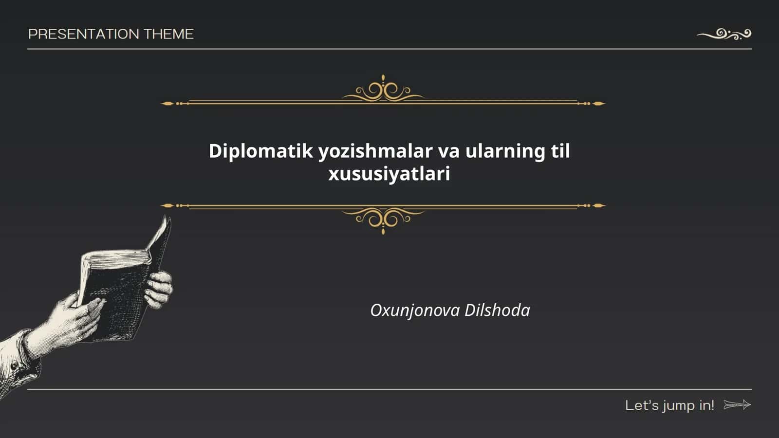 Diplomatik yozishmalar va ularning til xususiyatlari 1