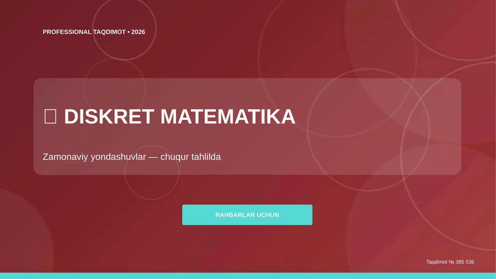 DISKRET MATEMATIKA 1