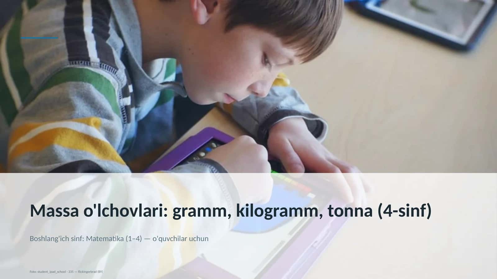 Massa o'lchovlari 1