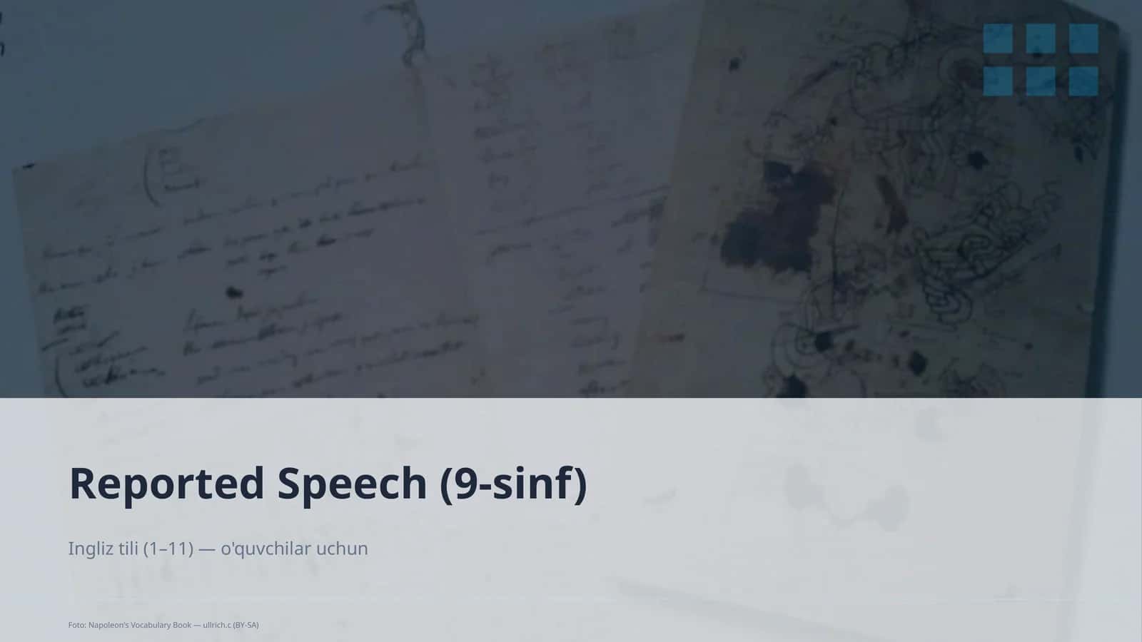 Reported Speech (9-sinf) 1
