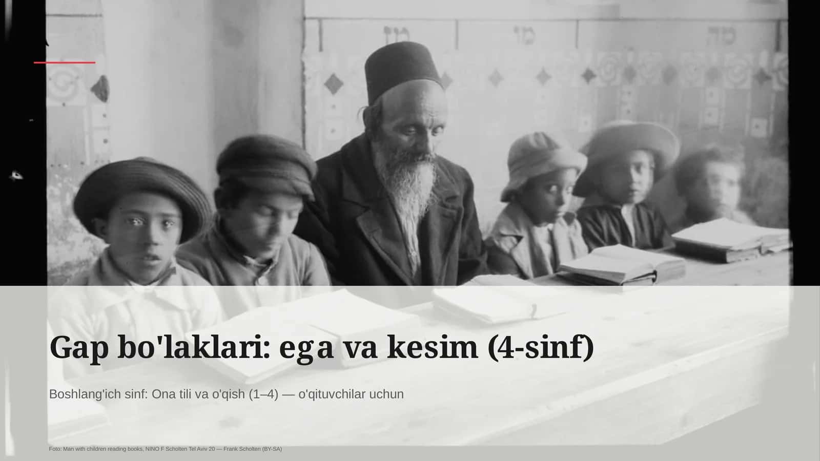 Gap bo'laklari: ega va kesim (4-sinf) 1