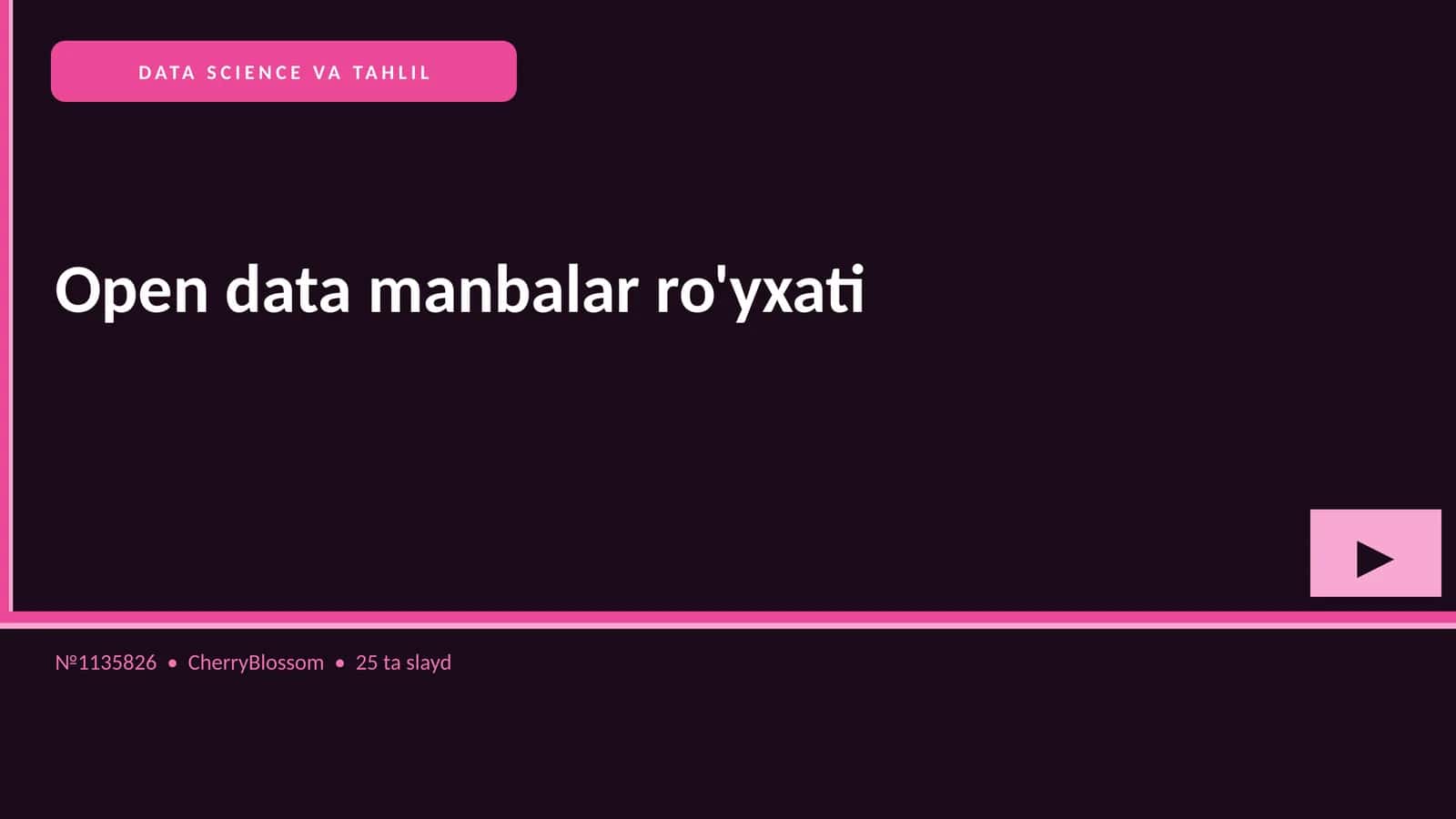 DATA SCIENCE VA TAHLIL 1